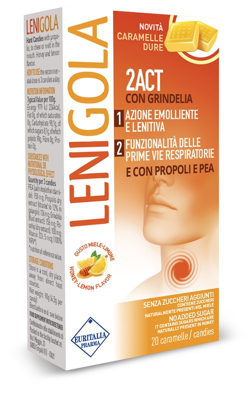 LENIGOLA 2ACT CARAMELLE DURE 20 PEZZI LENIGOLA 2ACT CARAMELLE DURE 20 PEZZI