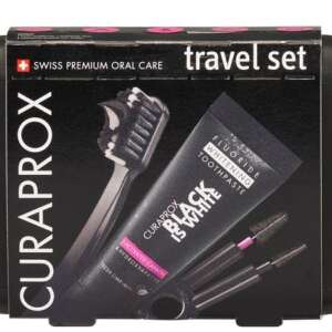 CURAPROX BLACK IS WHITE TRAVEL SET