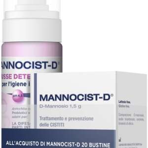 MANNOCIST-D 20 BUSTE + MANNOCIST-D MOUSSE DETERGENTE ANTIBATTERICO 150 ML IN OMAGGIO