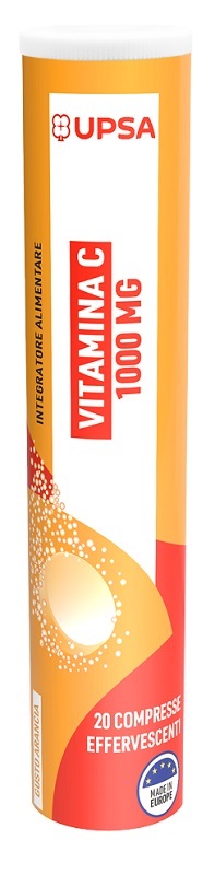 UPSA VITALITY VITAMINA C 1000 MG 20 COMPRESSE EFFERVESCENTI UPSA VITALITY VITAMINA C 1000 MG 20 COMPRESSE EFFERVESCENTI