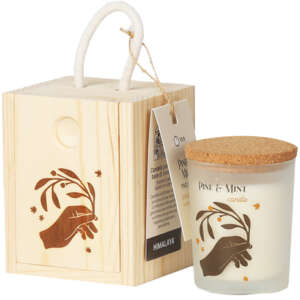 HIMALAYA CANDLE LITTLE BOX LEGNO SERENITY OLIVO PINO & MENTA70 G
