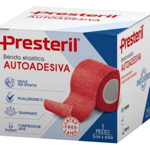 BENDA ELASTICA AUTOADESIVA LATEX FREE PRESTERIL CM 5X4