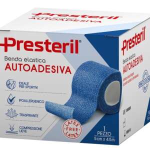 BENDA ELASTICA AUTOADESIVA LATEX FREE PRESTERIL CM 5X4