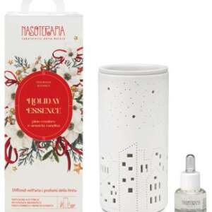 NASOTERAPIA KIT HOLIDAY ESSENCE DIFFUSORE ELETTRICO CHRISTMAS TOWN + ESSENZA AROMATICA 15 ML