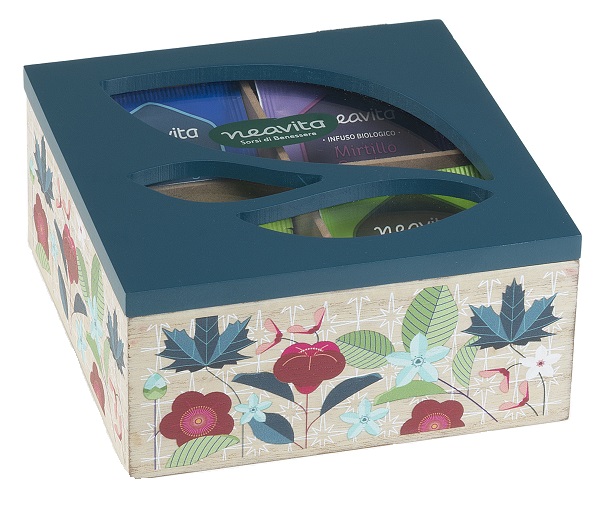 NEAVITA COFANETTO LEGNO BIO AZZURRO 20 FILTRI TISANE ASSORTITE NEAVITA COFANETTO LEGNO BIO AZZURRO 20 FILTRI TISANE ASSORTITE