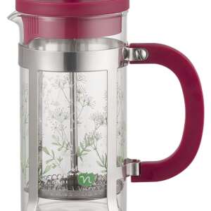 NEAVITA TISANIERA STANTUFFO TEA PLUNGER HERBARIUM MAGENTA 350 ML