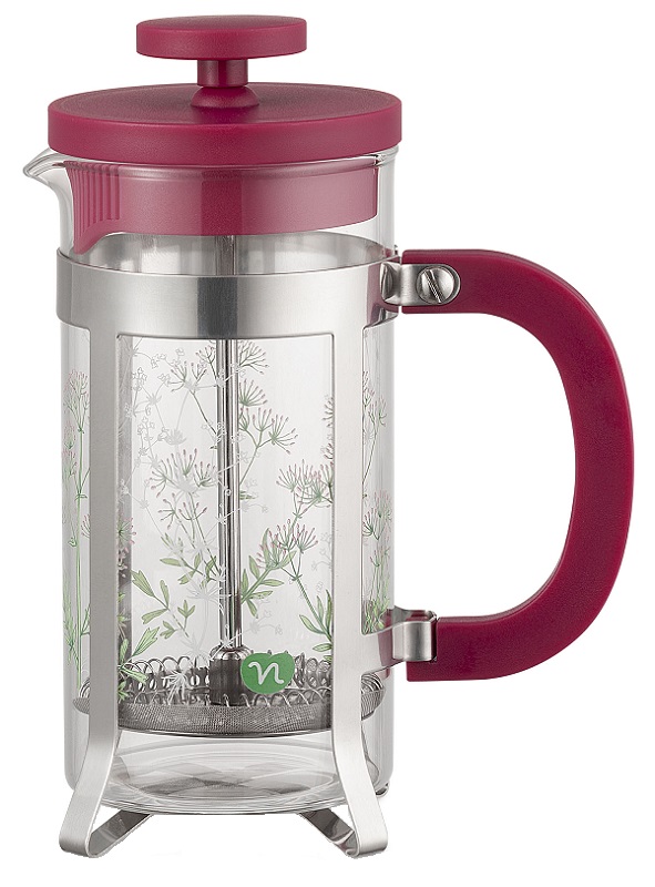 NEAVITA TISANIERA STANTUFFO TEA PLUNGER HERBARIUM MAGENTA 350 ML NEAVITA TISANIERA STANTUFFO TEA PLUNGER HERBARIUM MAGENTA 350 ML