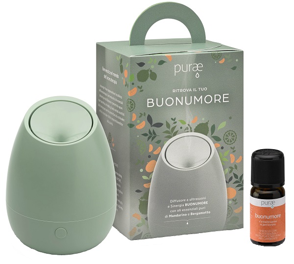 PURAE KIT RITROVA IL TUO BUONUMORE DIFFUSORE BLOSSOM MENTA SINERGIA 5 ML PURAE KIT RITROVA IL TUO BUONUMORE DIFFUSORE BLOSSOM MENTA SINERGIA 5 ML