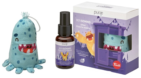 PURAE SPRAY BENSONNO SCACCIAMOSTRI 50 ML CON MOSTRO TRUDI TURCHESE PURAE SPRAY BENSONNO SCACCIAMOSTRI 50 ML CON MOSTRO TRUDI TURCHESE