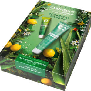 CURASEPT COFANETTO BOTANICAL GARDEN PROTECTION BOOSTER 1 HERBAL INVASION DENTIFRICIO 75 ML + 1 DENTIFRICIO LIMONE E ALOE20 ML