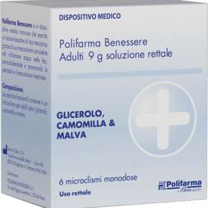 MICROCLISMA RETTALE GLICEROLO BENESSERE 6 PEZZI 9 G