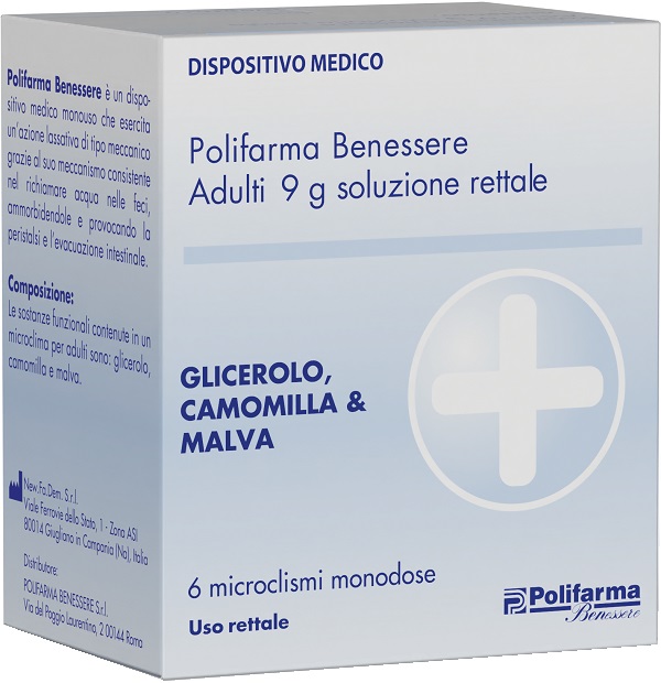 MICROCLISMA RETTALE GLICEROLO BENESSERE 6 PEZZI 9 G MICROCLISMA RETTALE GLICEROLO BENESSERE 6 PEZZI 9 G