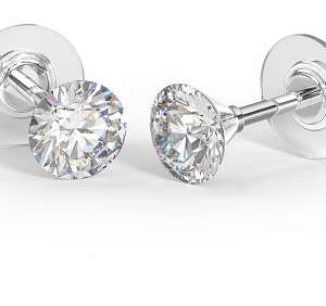 BJT402 ORECCHINI CRYSTAL/SWAROVSKI 4MM GOLD PLATED