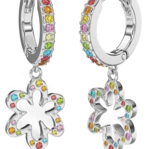 BJT412 ORECCHINI SANTORINI/CRISTALLI MULTICOLOR STAINLESS STEEL