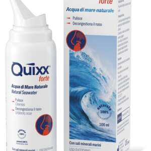 SOLUZIONE SPRAY PER IRRIGAZIONI NASALI QUIXX FORTE ACQUA MARINA IPERTONICA 100 ML